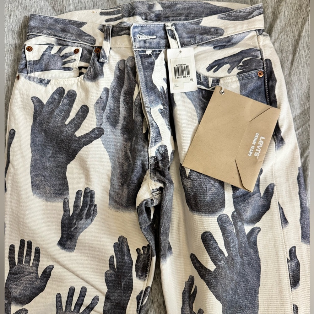 DENIM TEARS X LEVI'S® Indigo Handprint Jeans